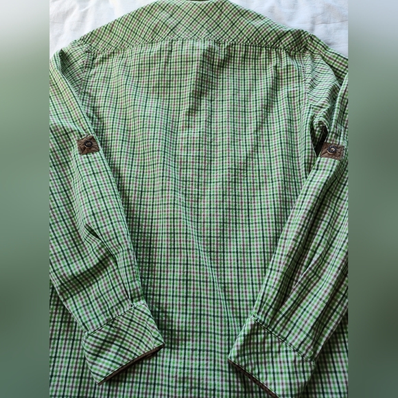 SPIETH & WENSKY Men's Button Up Shirt. Size Small (37/38) Long Adj. Sleeves. - Picture 5 of 7